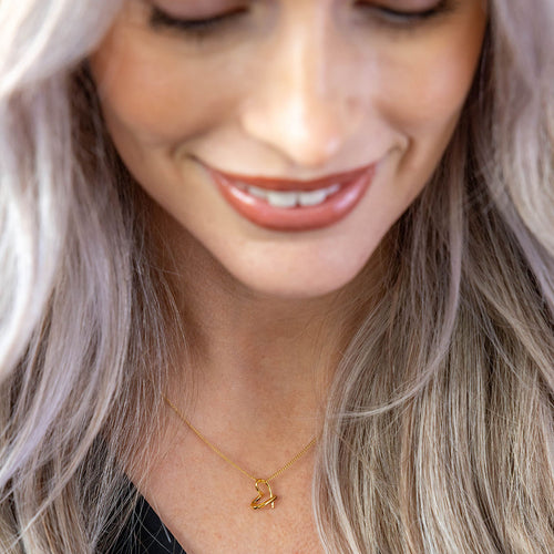 Cadwen Aur | Gold Plated Droplet Necklace - Angelia
