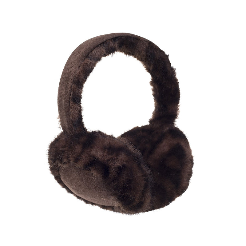 Cynheswyr Clustiau Fflwff | Fluffy Earwarmers - Cocoa