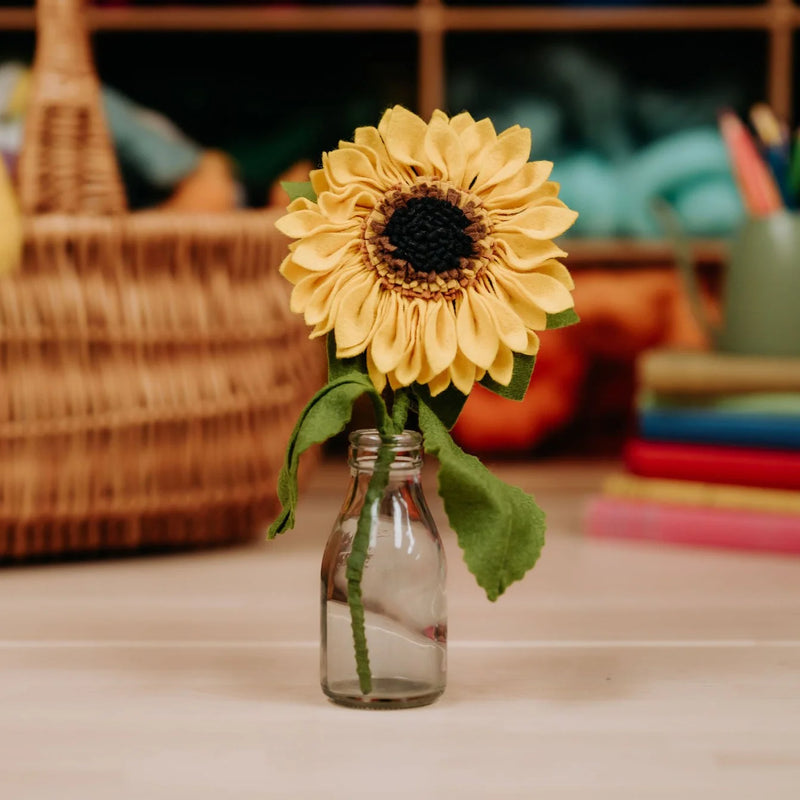 Pecyn Crefft Ffelt - Blodyn Haul | Felt Flower Craft Kit - Sunflower