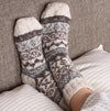 Sanau Soffa Pachamama | Sofa Socks - Classic Fairisle Natural.