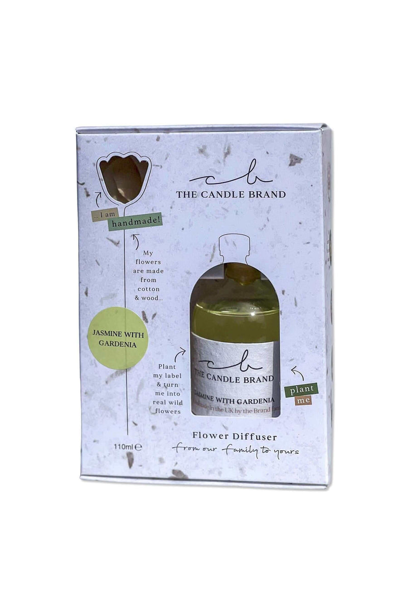 Tryledwr Blodeuog - Jasmin a Gardenia  | Flower Difffuser - Jasmine & Gardenia