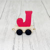 Trên y Wyddor - “J” Lliw - Coch  | Alphabet Train - Coloured “J” - Red