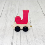 Trên y Wyddor - “J” Lliw - Coch  | Alphabet Train - Coloured “J” - Red