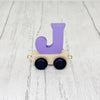 Trên y Wyddor - “J” Lliw - Piws  | Alphabet Train - Coloured “J” - Purple