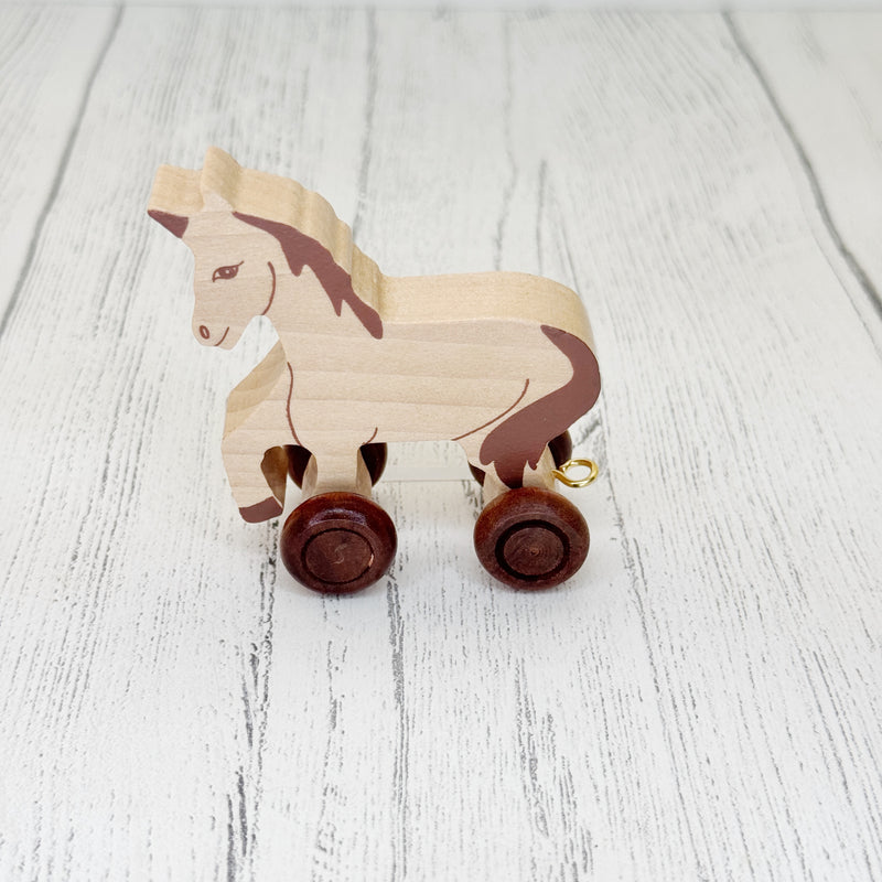 Trên y Wyddor - Uncorn Blaen Naturiol  | Alphabet Train - Natural Front End Unicorn