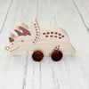 Trên y Wyddor - Triceratops Ôl Naturiol  | Alphabet Train - Natural Back End Triceratops