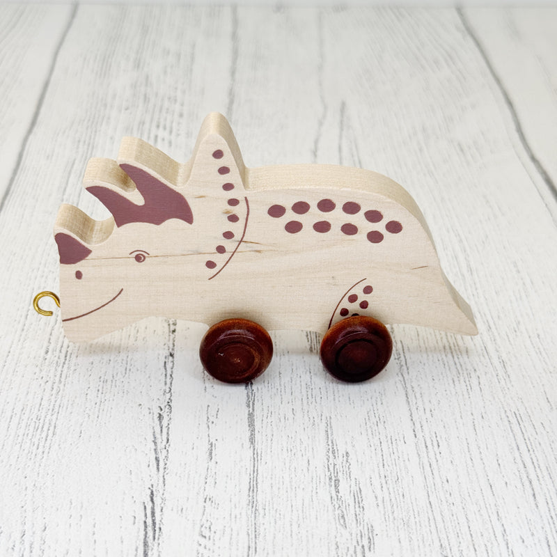 Trên y Wyddor - Triceratops Ôl Naturiol  | Alphabet Train - Natural Back End Triceratops