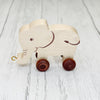 Trên y Wyddor - Eliffant Ôl Naturiol  | Alphabet Train - Natural Back End Elephant