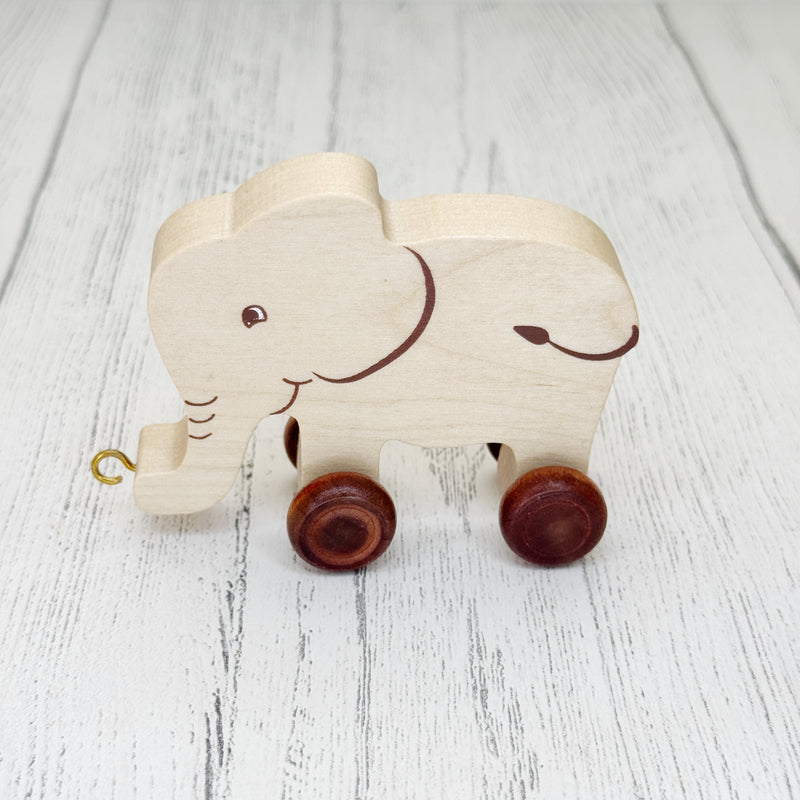 Trên y Wyddor - Eliffant Ôl Naturiol  | Alphabet Train - Natural Back End Elephant