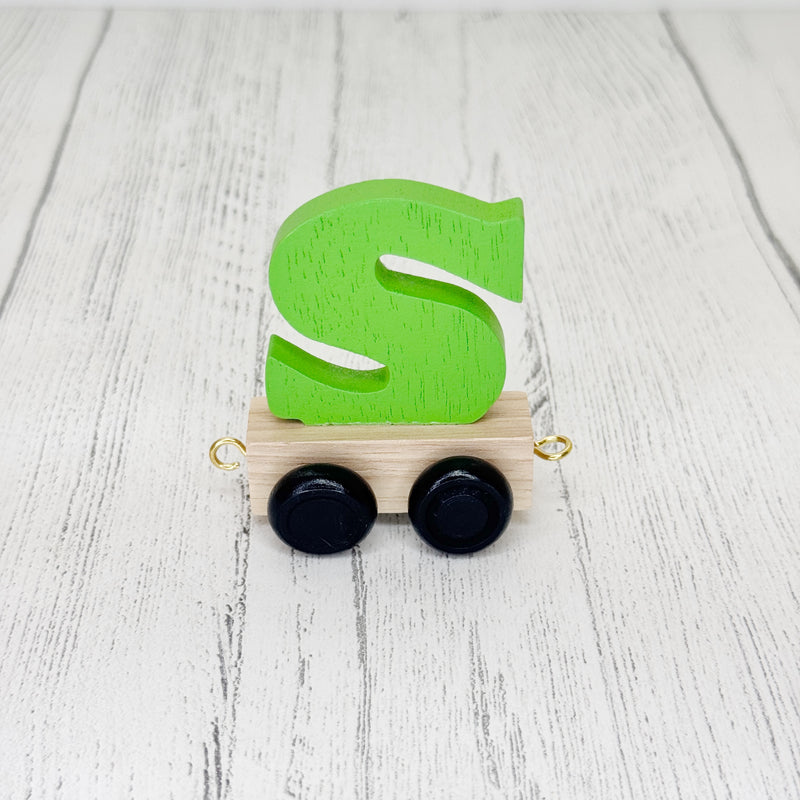 Trên y Wyddor - “S” Lliw - Gwyrdd | Alphabet Train - Coloured “S” - Green