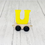 Trên y Wyddor - “U” Lliw - Melyn  | Alphabet Train - Coloured "U” - Yellow
