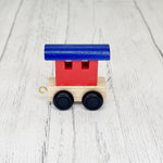 Trên y Wyddor - Cerbyd Ôl Lliw - Glas a Coch | Alphabet Train - Colour Back End Carriage - Blue & Red