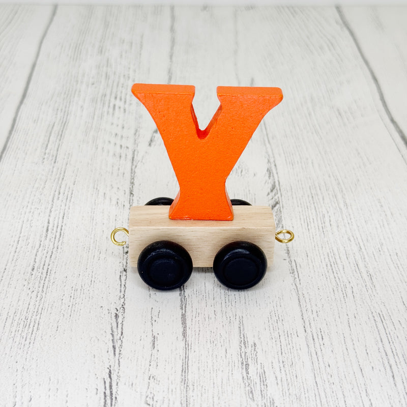 Trên y Wyddor - “Y” Lliw - Oren  | Alphabet Train - Coloured “Y” - Orange