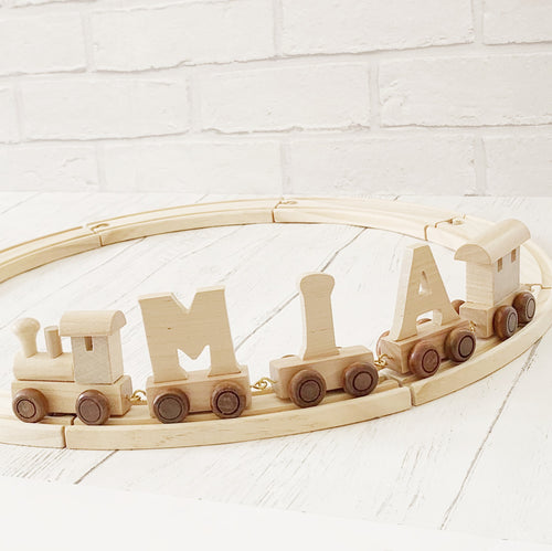 Trên y Wyddor - Cerbyd Tywysoges Ôl Naturiol  | Alphabet Train - Natural Back End Princess Carriage