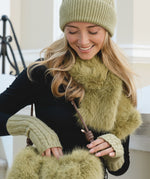 Menig Ronnie - Gwyrdd | Ronnie Wristwarmers - Artichoke
