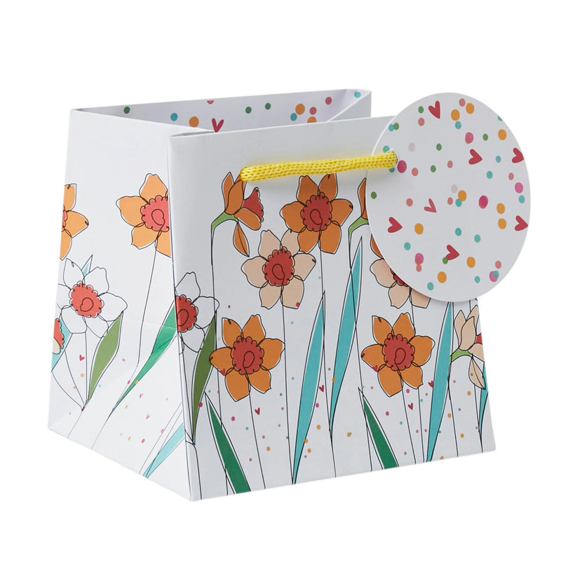 Bag Anrheg Mwg - Cennin Pedr | Mug Gift Bag - Daffodils