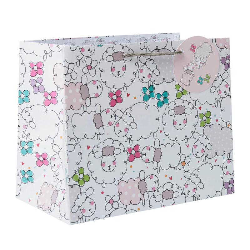 Bag Anrheg Mawr - Defaid | Tote Gift Bag - Sheep