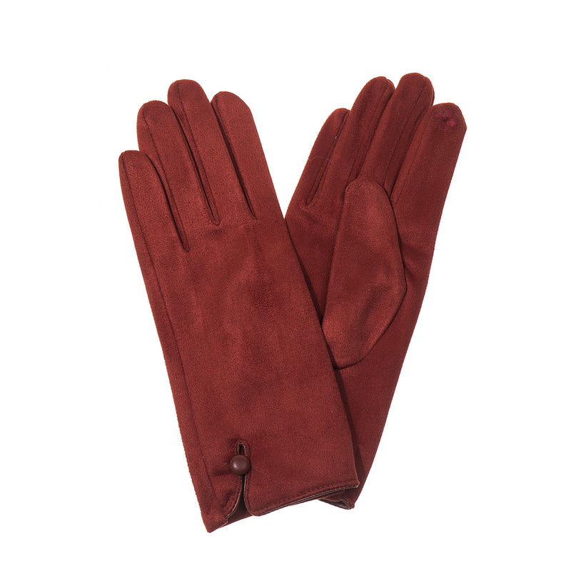 Menig Swêd - Sinamon | Faux Suede Gloves - Cinnamon
