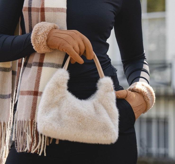 Menig Swêd Ffug Arianne | Arianne Faux Suede Gloves