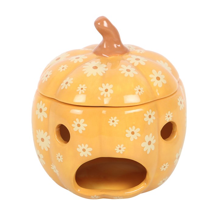 Llosgwr Olew - Pwmpen Blodeuog | Oil Burner - Floral Pumpkin