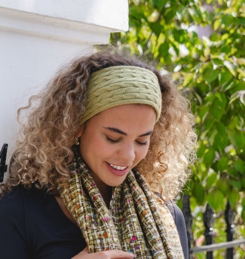 Band Pen Donna - Gwyrdd | Donna Headband - Artichoke