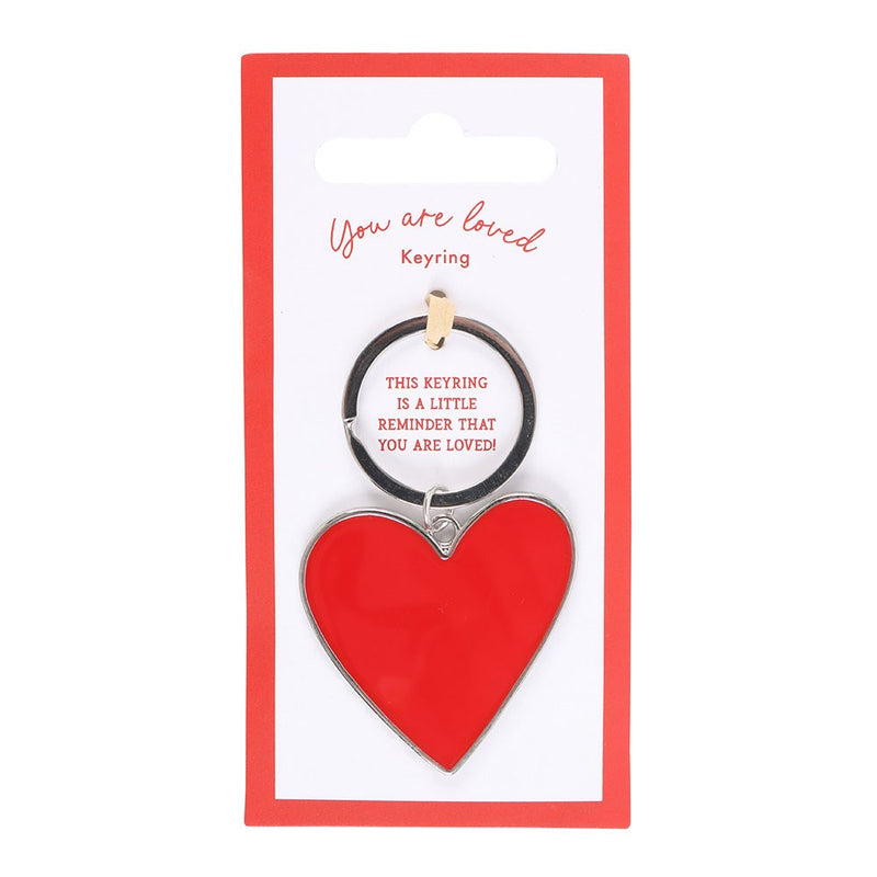 Modrwy Goriadau Calon Enamel | Enamel Heart Keyring