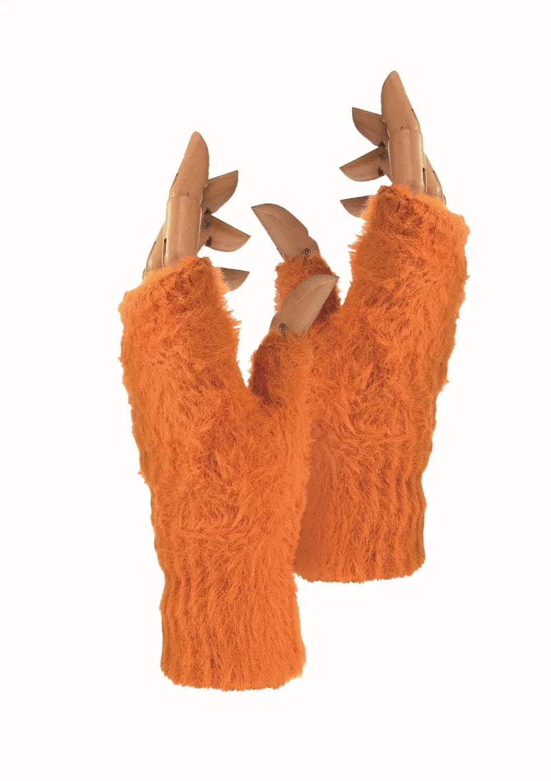 Cynheswyr Dwylo | Fluffy & Downy Mitts - Terracotta