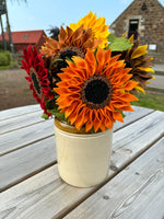 Pecyn Crefft Ffelt - Blodau Haul | Felt Flower Craft Kit - Van Gogh's Sunflowers