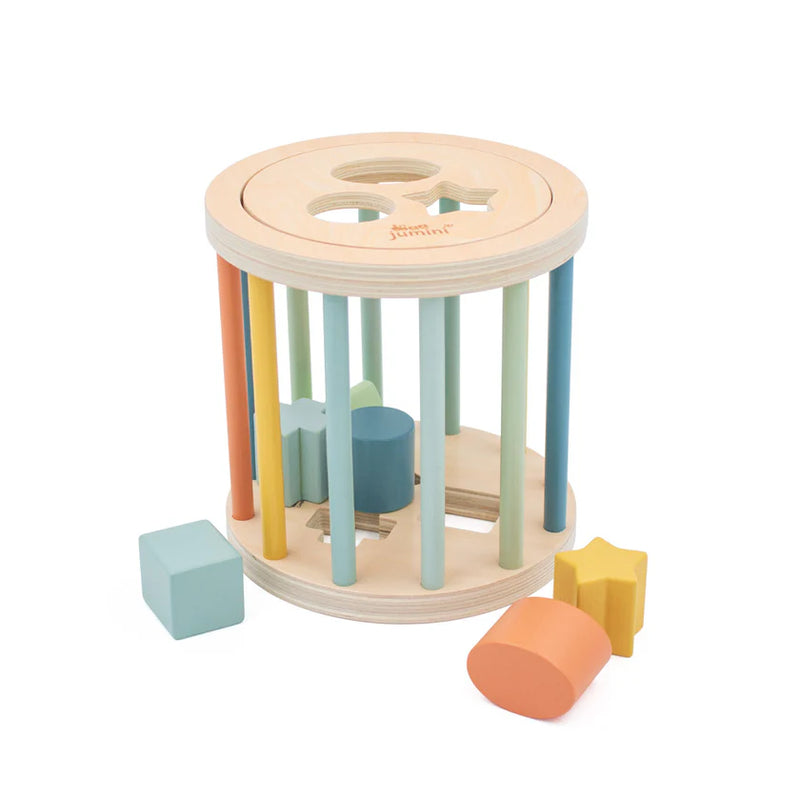 Tegan Didolwr Siâpiau Pren | Shape Sorter Wooden Toy