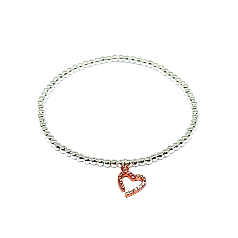 Breichled Jade - Aur Coch | Jade Bracelet - Rose Gold