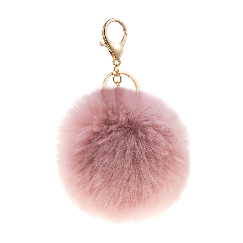 Modrwy Goriadau Fflwff | Fluffy Keyring - Pink