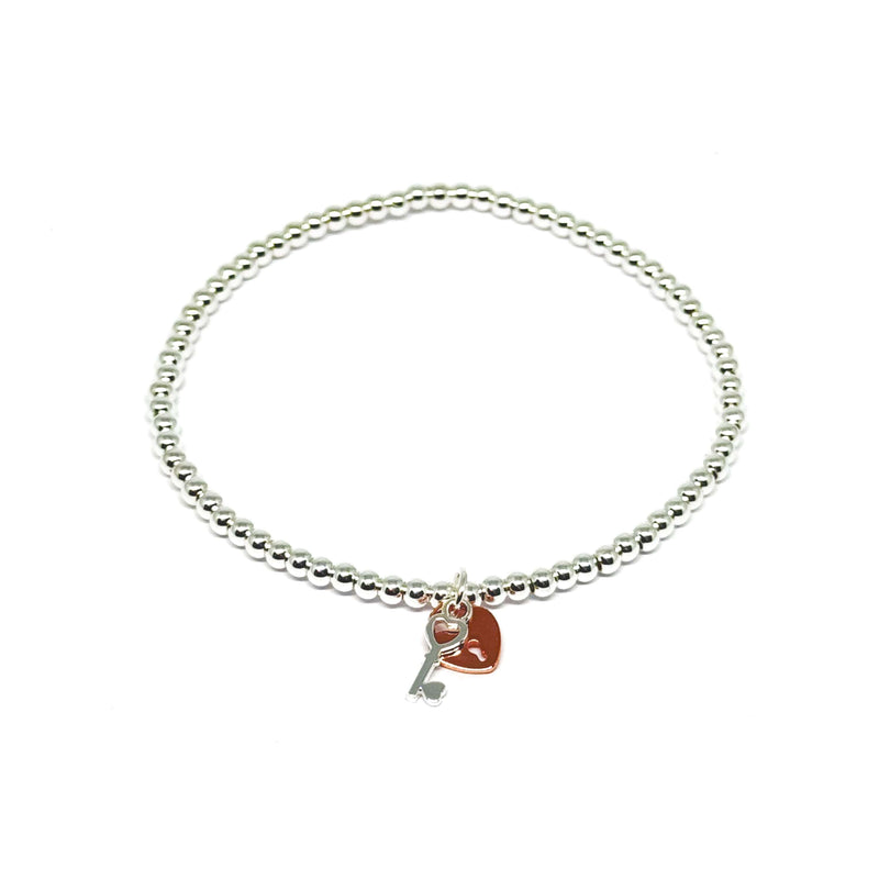 Breichled Kira - Aur Coch | Kira Bracelet - Rose Gold