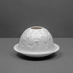 Cromen Borslen Ffwsia a Colibryn | Fuchsia & Humming Bird Porcelain Dome