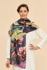 Sgarff Moethus Powder  | Powder Lux Scarf - Exotic Evening Ink