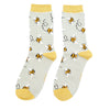 Sanau - Gwenyn | Miss Sparrow Socks - Bees Stripe