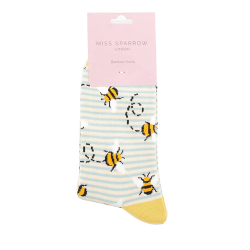 Sanau - Gwenyn | Miss Sparrow Socks - Bees Stripe