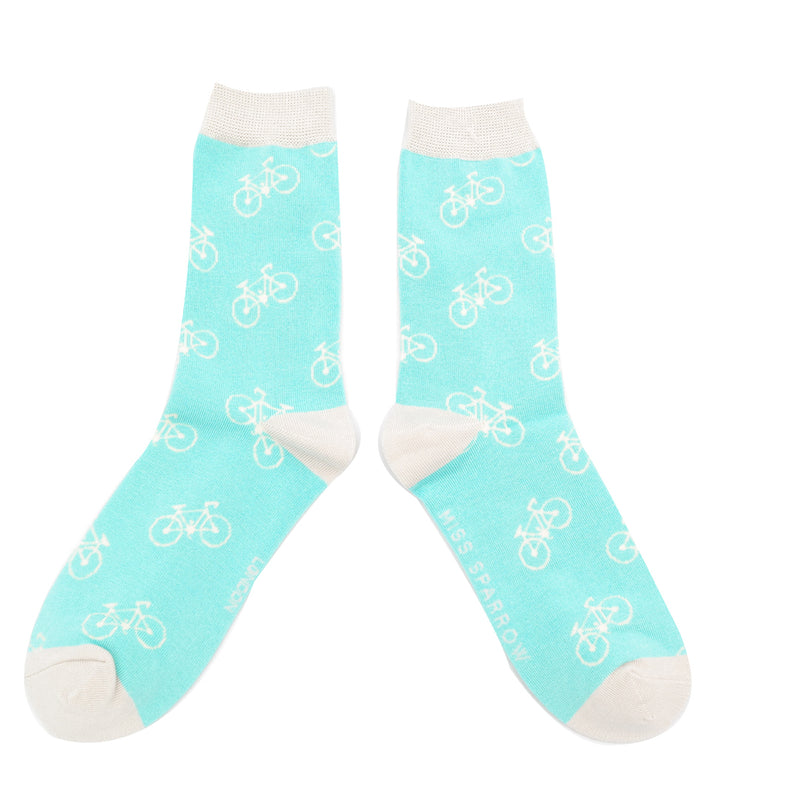 Sanau - Beics | Miss Sparrow Socks - Bikes Aqua