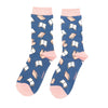 Sanau - Llyfrau | Miss Sparrow Socks - Books Blue