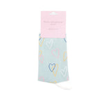 Sanau - Calonnau | Miss Sparrow Socks - Sketch Hearts Duck Egg