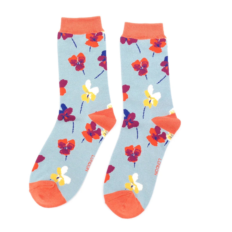 Sanau - Fiolas | Miss Sparrow Socks - Violas Denim