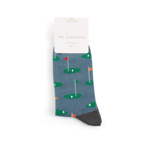 Sanau Dynion - Golff | Mr Heron Mens Socks - Golf