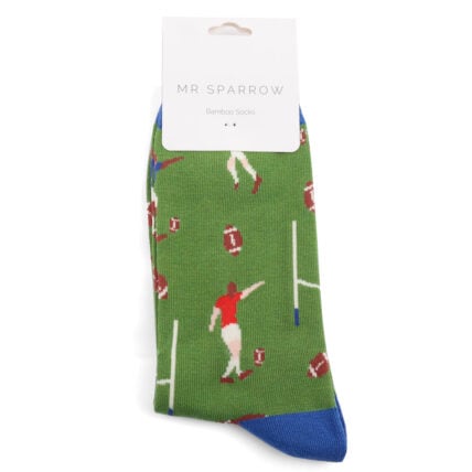 Sanau Dynion - Rygbi | Mr Heron Mens Socks - Rubgy