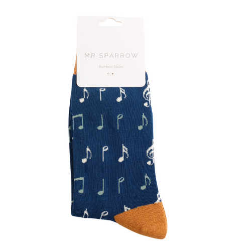 Sanau Dynion - Cerddoriaeth | Mr Heron Mens Socks - Music