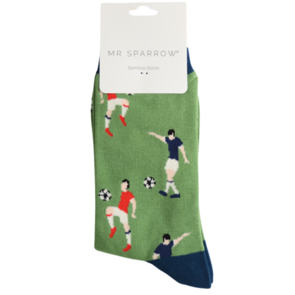 Sanau Dynion - Peldroedwyr | Mr Heron Mens Socks - Footballers