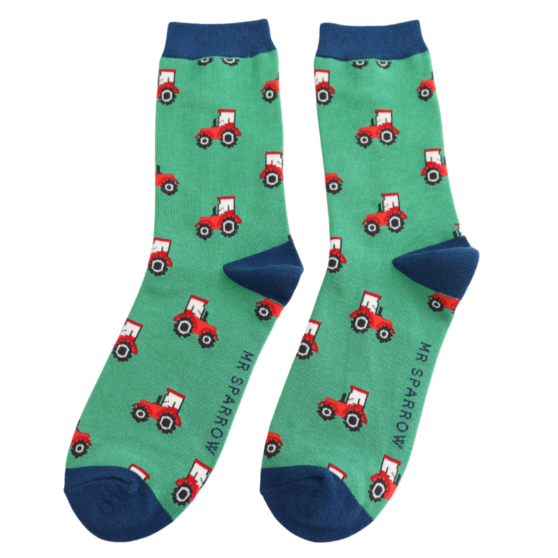 Sanau Dynion - Tractor | Mr Heron Mens Socks - Tractor