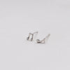 Clustdlysau Styd Cerddoriaeth - Calon Lân | Musical Notes Stud Earrings - Silver