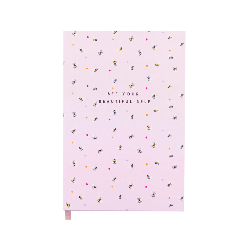 Llyfr Nodiadu A5 - Gwenyn | A5 Notebook - Bee Your Beautiful Self