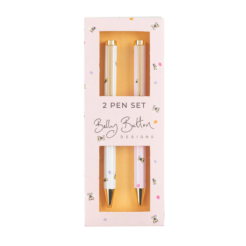 Set Dwy Feiro - Gwenyn  | Two Pens Set -Bees