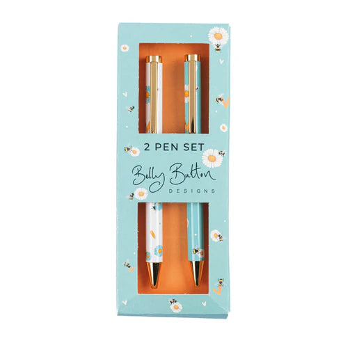 Set Dwy Feiro - Llygad y Dydd  | Two Pens Set - Daisies