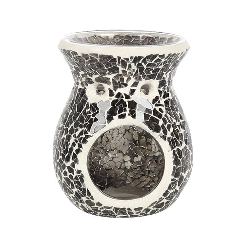 Llosgwr Olew | Oil Burner - Gunmetal Grey Crackle